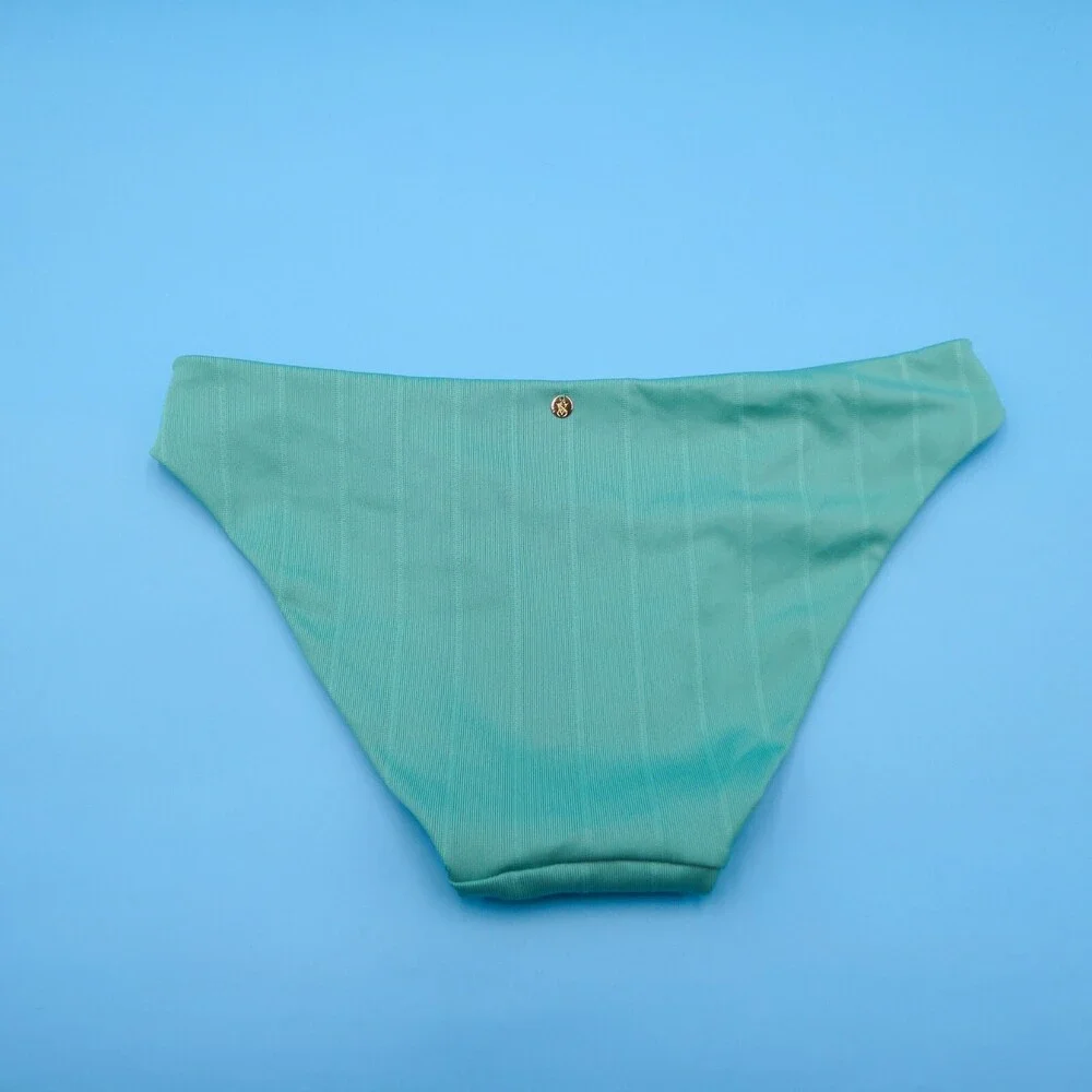 Victorias Secret Medium Green Twisted Top Brazilian Bikini Bottom Swimwear Beach